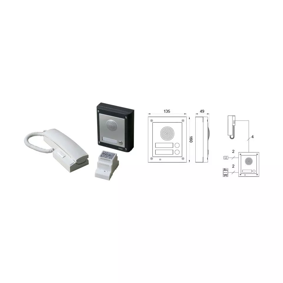 Videx 4000 Intercom Kit per piece