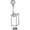 Set of 2 Carbon Brushes 1806 for Metabo 8x14x18 per piece