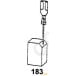 Set of 2 Carbon Brushes 1222 for Dewalt 6.3x16x23 per piece