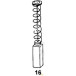 Set of 2 Carbon Brushes 1109 for Bosch SPIT 5x8x15.5 per piece