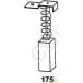 Jeu de 2 charbons 0155 / Bosch 5x8x19 / pce
