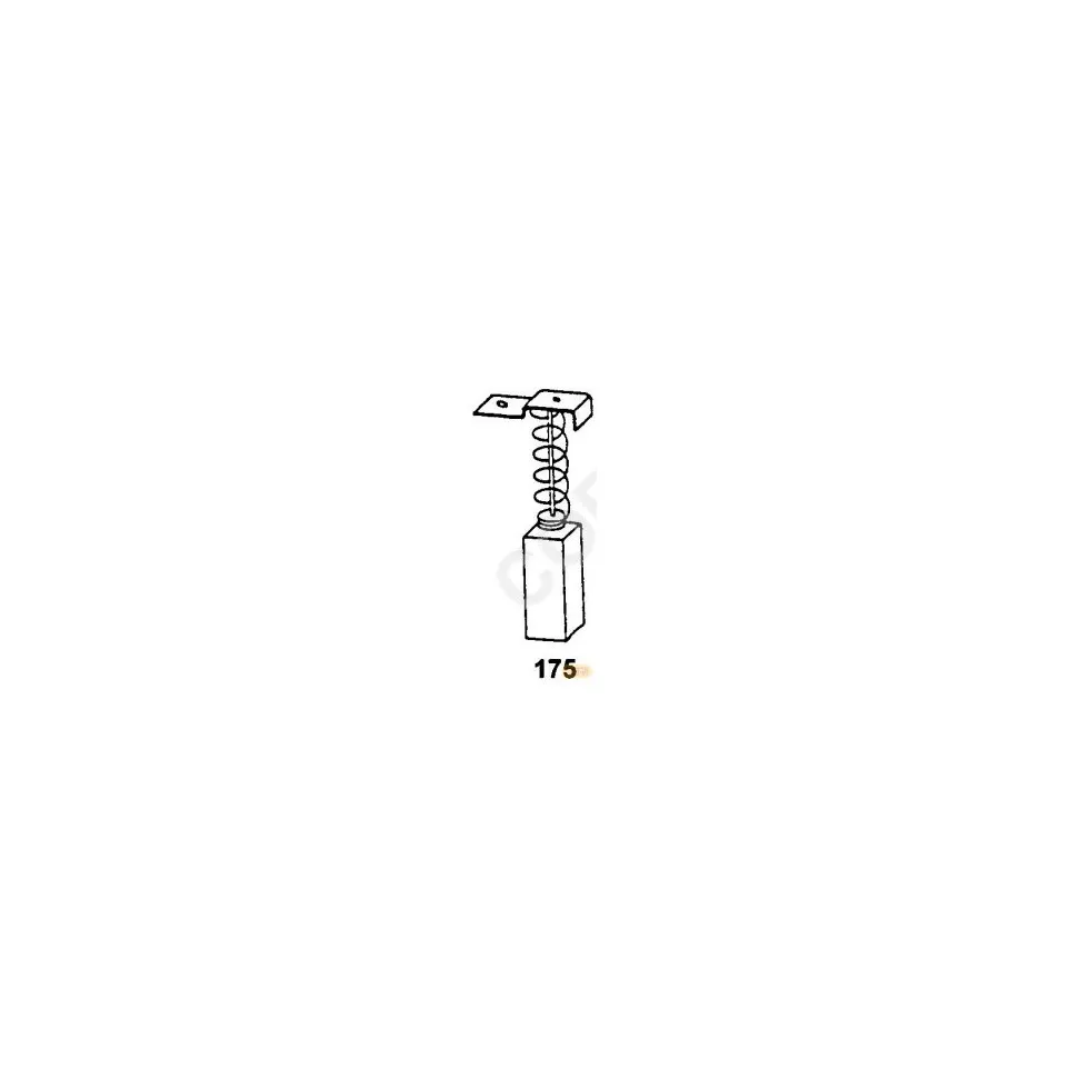 Jeu de 2 charbons 0155 / Bosch 5x8x19...