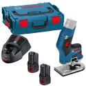 Bosch 12 volt trimmer GKF 12V-8 in L-Boxx / pce
