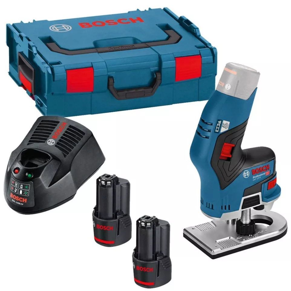 Bosch 12 volt trimmer GKF 12V-8 in...
