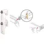 Hettich BlueJig IT Drilling Template for Drawer Front Connector per piece