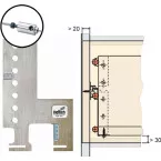 Hettich PRACTICA Multitech Drawer Drilling Jig per piece