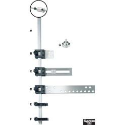 Accura rail met schaalverdeling, lengte 1500mm / pce