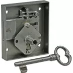 Rustic Cabinet Lock 92 Left Hand Keyed 35mm per piece