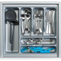 OrgaTray 440 silver trimmable cutlery tray for drawer interior width 1091 to 1150 mm depth 441 to 520 mm