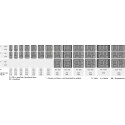 Besteklade breedte 701 tot 800mm diepte 441 tot 520mm zilvergrijs / pce