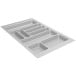 Hettich OrgaTray 440 Silver Trimmable Cutlery Tray for Drawer Width 501–600mm and Depth 441–520mm