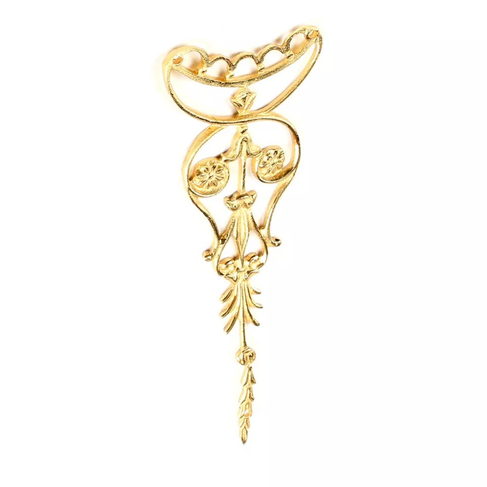 Palmette EMPIRE BZ2139 laiton poli...