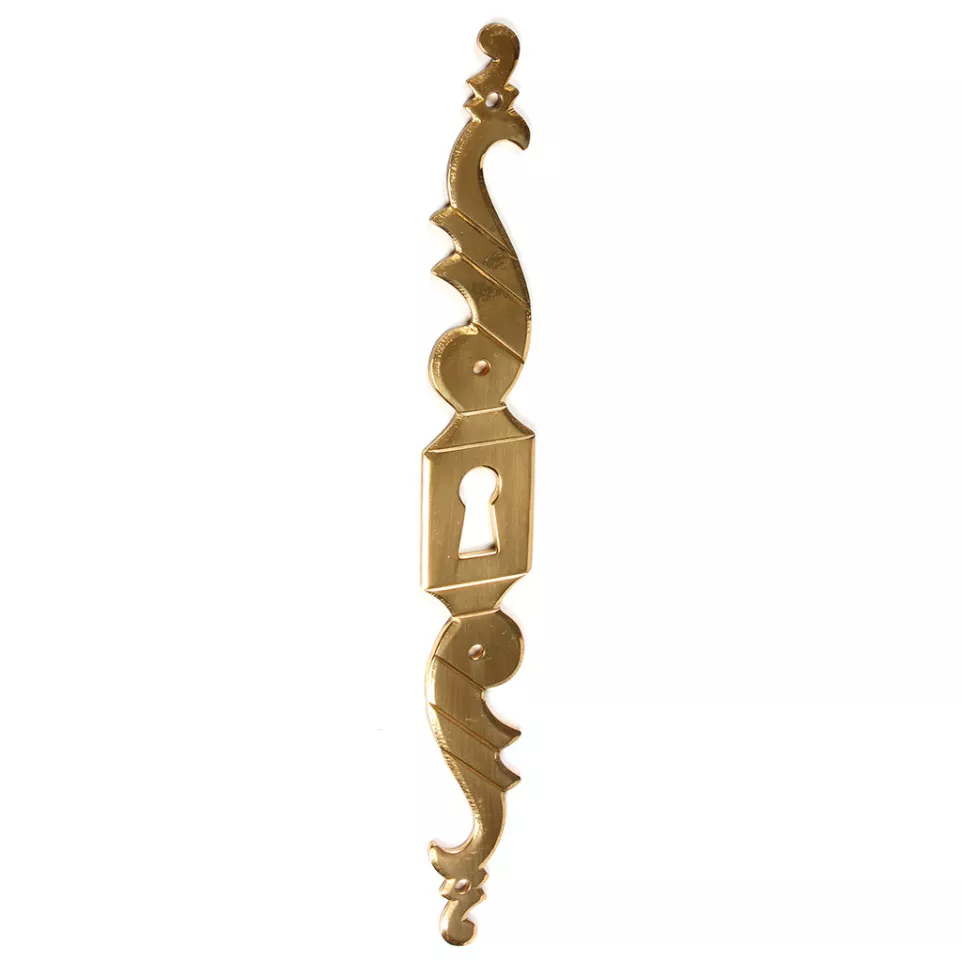 N1257 Vertical Brass Keyhole Plate...
