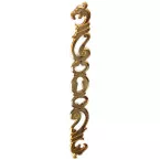 Entrée N8516 laiton verticale 182x22mm droite / Pce