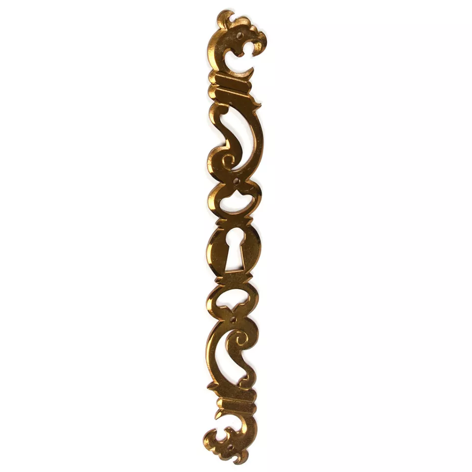 Vertical Brass Keyhole Plate 182x22mm...