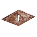 Diamond Shape Horizontal Iron Keyhole 75mm per Piece