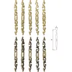 Brass Keyhole Escutcheon No. 3320 Vertical Right Bronze Finish per piece