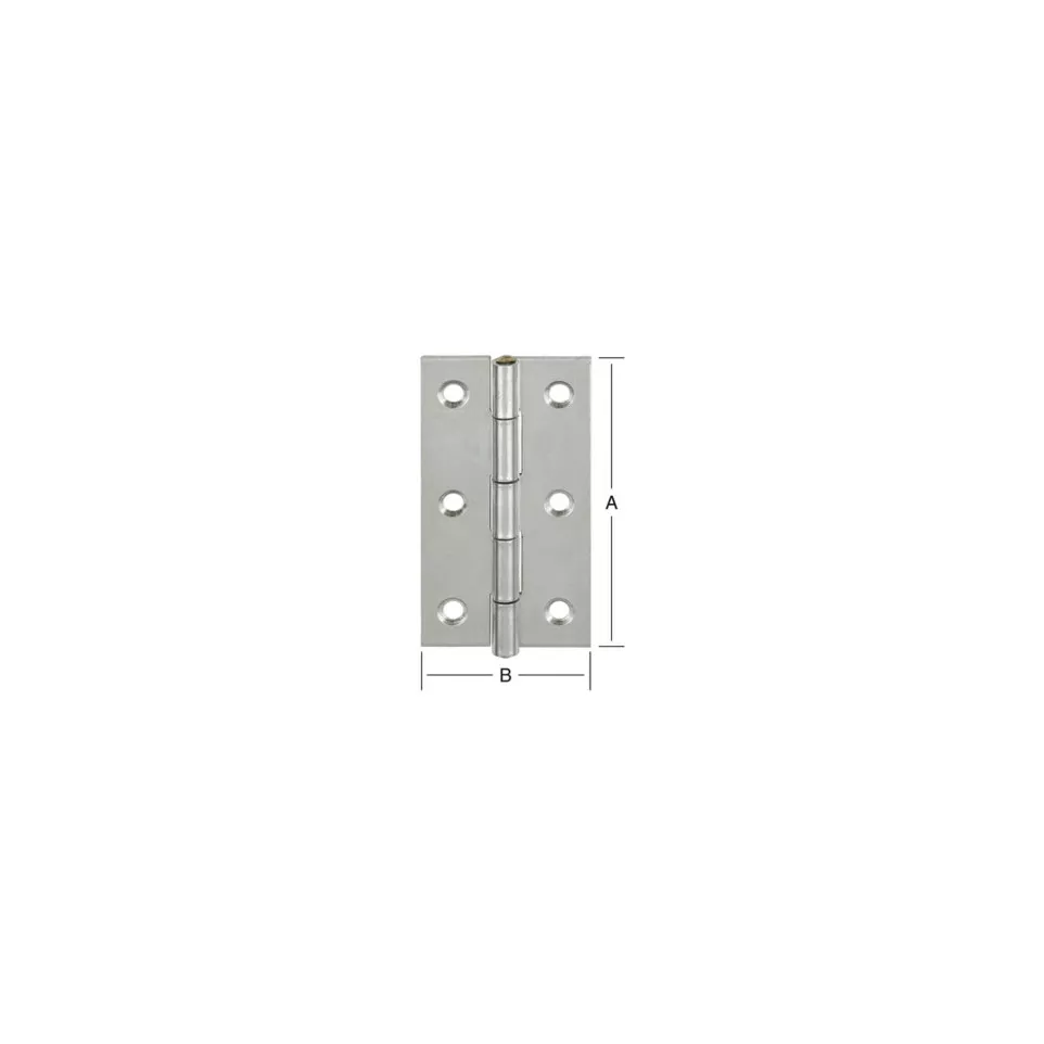 Narrow Rectangular Hinge with Rolled...