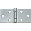 Vierkante brede knoopscharnier met messing pin 100x45mm / pce