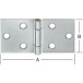Vierkante brede knoopscharnier met messing pin 100x45mm / pce