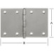 Charnière à noeud roulé 30x45mm inox / pce