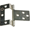 Charnière coudée 8088 courbé et décalage de 10mm pour porte en applique ou rentrante / pce