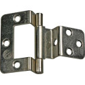 Hoekscharnier 8007 met dubbele kromming en 9 mm offset voor half opliggende deuren / pce