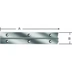 Charnière piano 32mm laitonnée longueur 1,5m / 1.5m