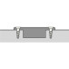 Hettich Intermat 9943 110° Screw-On Self-Closing Overlay Hinge Without Soft-Close, Nickel-Plated, per piece