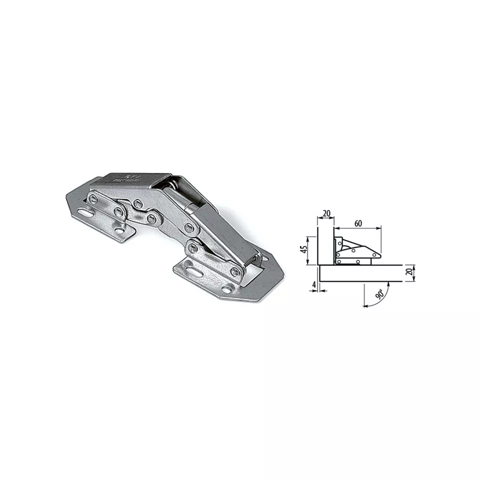 Screw-On Surface Mount Hinge with...