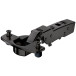 Charnière Sensys 8631i 95° noir à manchons à expansion, amortisseur et fermeture automatique, pour porte en semi-applique jusqu'