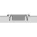 Hoekscharnier Sensys 8639i W45 95° vernikkeld, opschroefbaar, met soft-close functie en zelfsluitend, voor opliggende deuren (B 