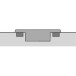 Sensys 8657i 165° Nickel-Plated Clip-On Hinge (Ø10x6mm), with Soft Close and Self-Closing, for Door