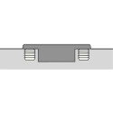 Hettich Sensys 8657i 165° Soft Close Nickel-Plated Press-In Hinge for Semi Overlay Door