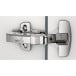 Sensys 8675 110° vernikkeld snelmontage scharnier Fix, zonder soft-close en zelfsluitend (Push to Open), voor half opliggende de