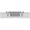 Sensys 8631i 95° Nickel Plated Screw-On Hinge with Soft Close and Auto Closing for Semi-Overlay Doors up to 32mm