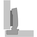 Sensys 8646i 110° Nickel Plated Screw-On Hinge with Damper and Auto-Close for Overlay Doors from 10mm