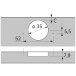 Sensys 8646i 110° Nickel Plated Screw-On Hinge with Damper and Auto-Close for Overlay Doors from 10mm