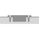 Sensys 8675 110° opschroefscharnier, zonder soft-close en zelfsluitend (Push to Open), voor inzetdeuren / pce