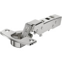 Charnière Sensys 8675 110° nickelée à visser, sans amortissement et sans fermeture automatique (Push to open), pour porte en sem