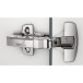 Charnière Sensys 8645 110° nickelée à visser, sans amortissement et avec fermeture automatique, pour porte en semi-applique / pc