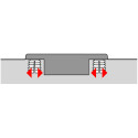 Sensys 8645i 110° Nickel Quick-Install Hinge Flash (Ø10x11mm) with Soft-Close and Self-Closing for Panel
