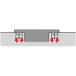 Sensys 8645i 110° vernikkeld snelmontage Flitsscharnier (Ø10x11mm), met soft-close functie, voor halfinliggende deuren / pce