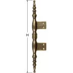 Bronzed Zamak Recessed Hinge Height 170mm per piece