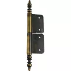 Rustic Mortise Hinge No.6 with Vase No.3 Patinated Lacquered Brass Blade Height 160mm per piece