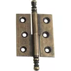 Meubelscharnier n°4 voor vazen 50mm in oud brons messing links / pce