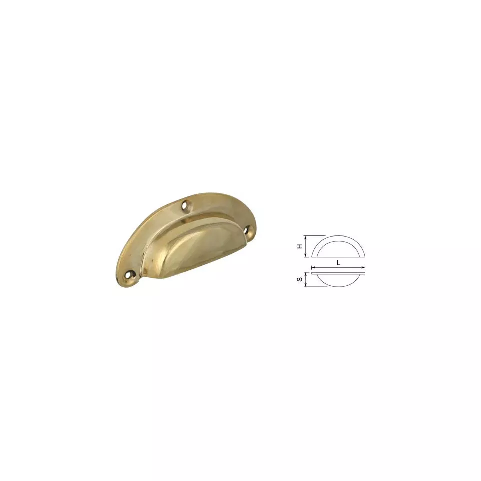 Polished Brass Shell No. 5154 per piece