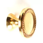 Louis XVI Polished Brass Furniture Knob 40mm per Piece