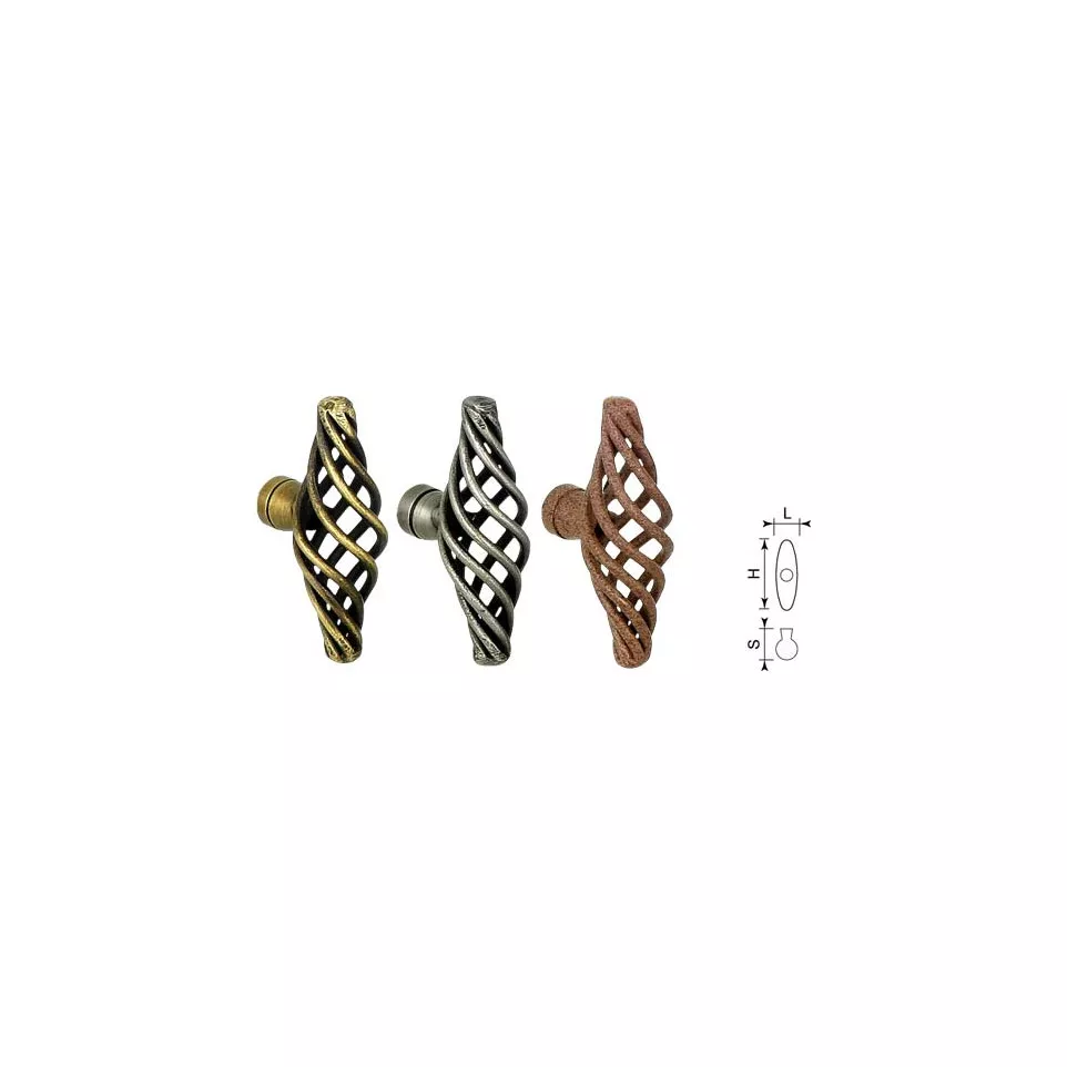 Oval Twisted Furniture Knob No.44002...