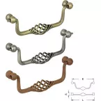 Twisted Drop Handle No. 44038 - 42439 Rusted per piece